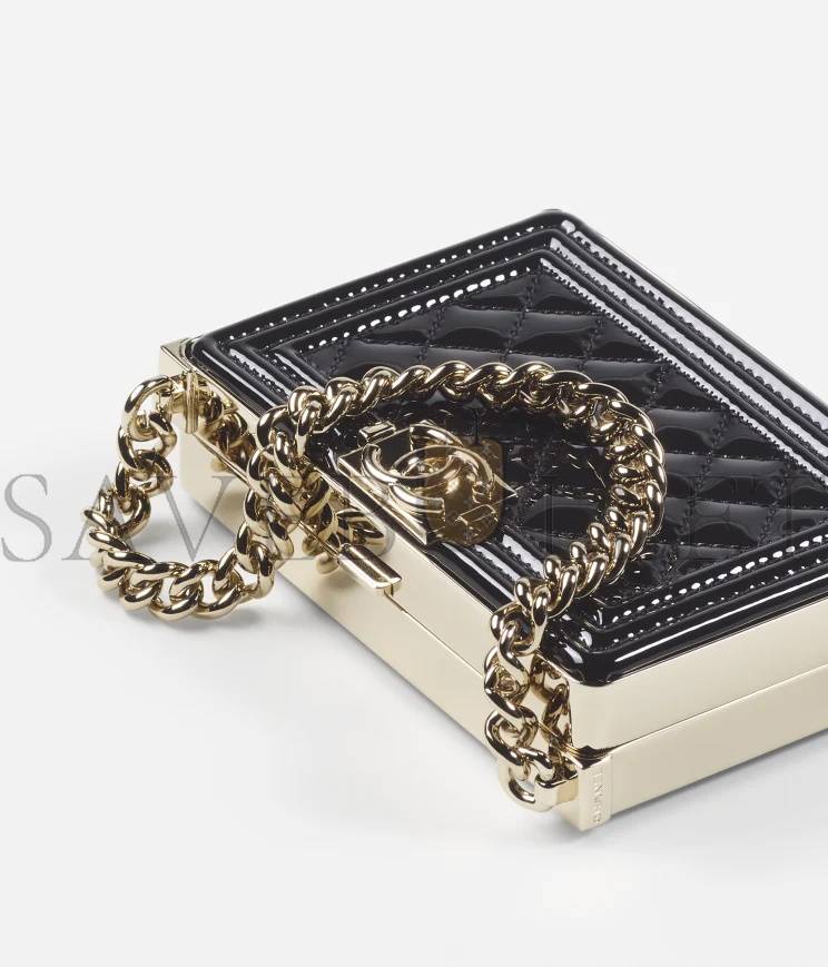 Ch*el mini bucket with chain gold hardware ap2859 b08447 10601 （11*9*8.8cm）